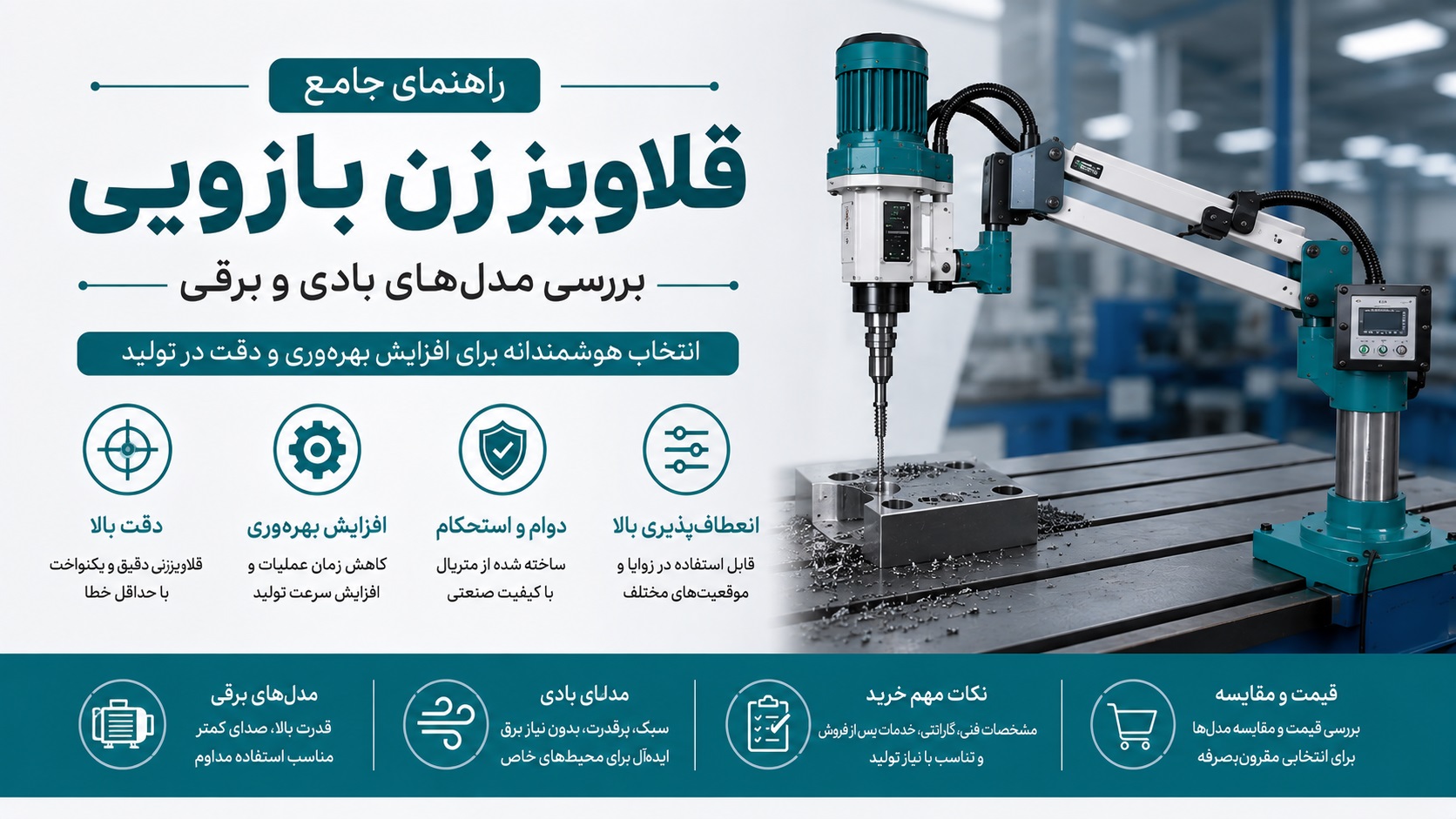 راهنمای جامع انتخاب و خرید قلاویز زن بازویی بررسی مدل‌های بادی و برقی